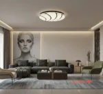 چراغ سقفی مدرن طرح صدف سه حالته