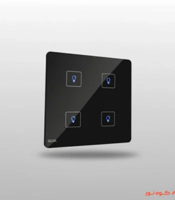 کلید چهارپل لمسی گیلسا مشکی